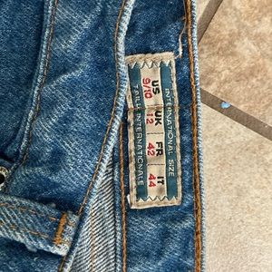 Vintage blue jeans